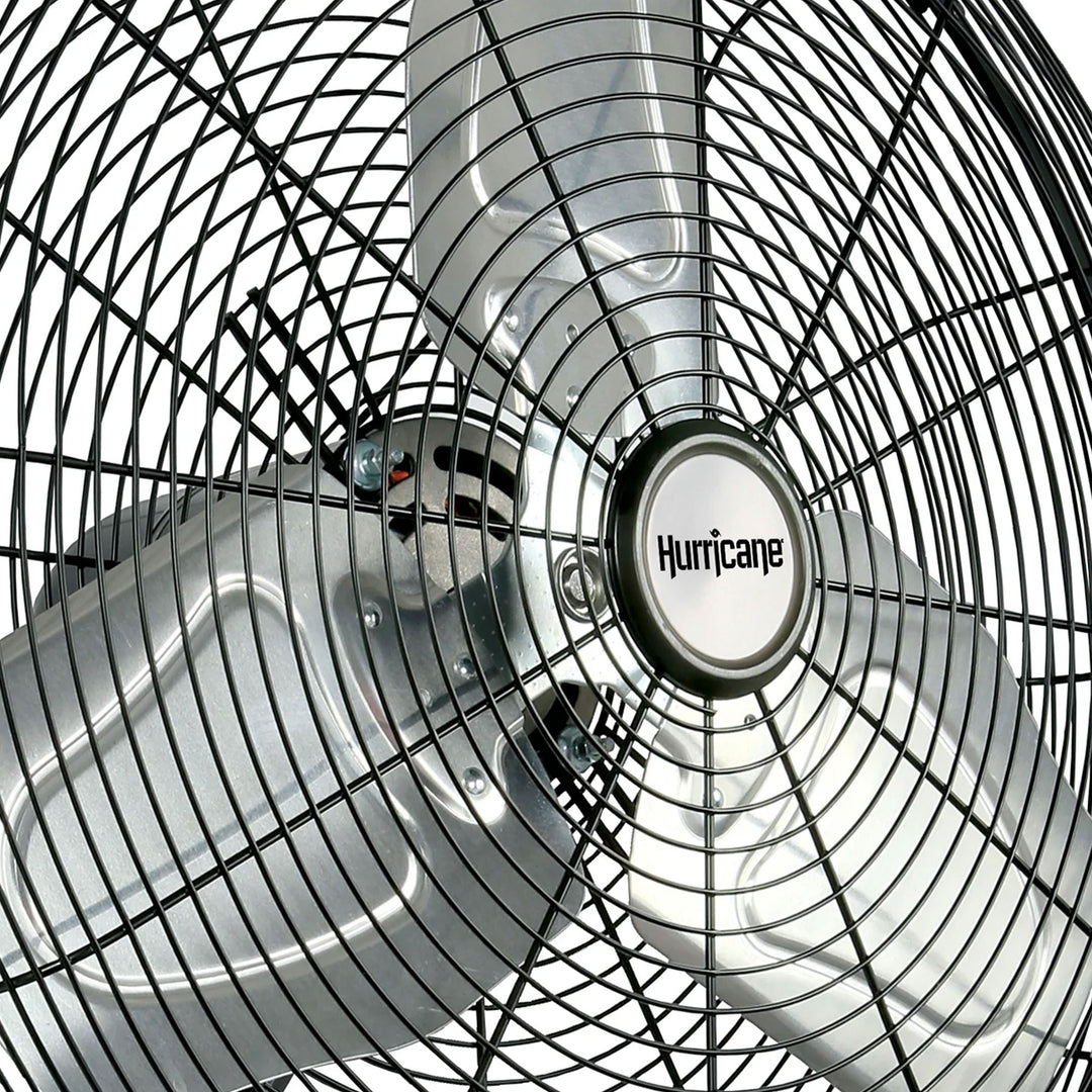 Hurricane 30" Pro Grade Classic Oscillating Wall Mount Fan, Black (For Parts)