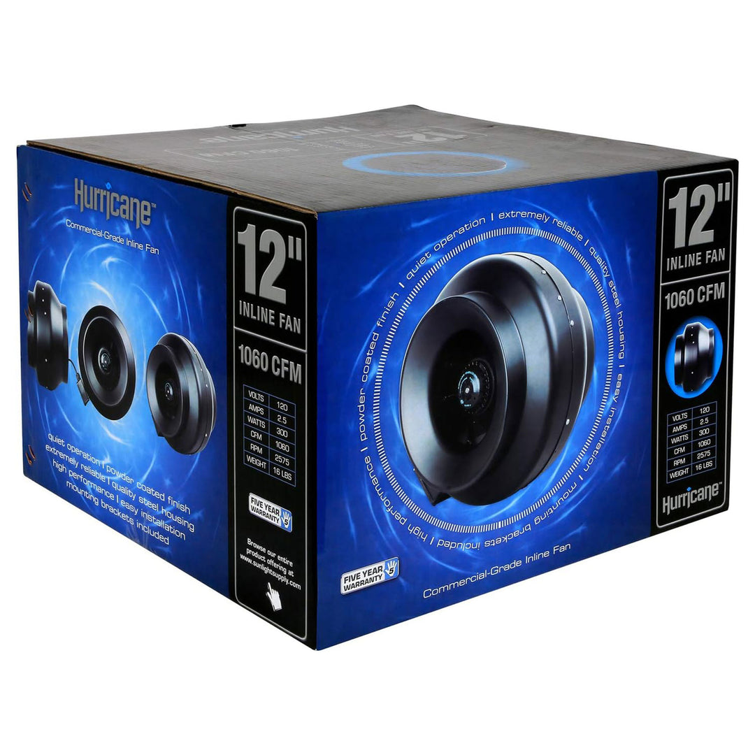 Hurricane Grade Inline Wall Mount Fan For HVAC & Ventilation Uses (Open Box) - VMInnovations