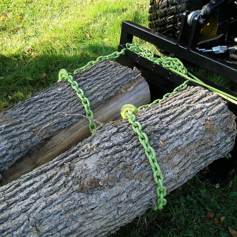 Timber Tuff 15 Foot Choker Chain w/Probe Stake for ATVs, UTVs, & Lawn Tractors