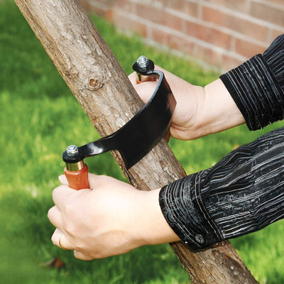 Timber Tuff 5 Inch Ultra Sharp Blade Heavy Duty Steel Curved Draw Shave Tool - VMInnovations