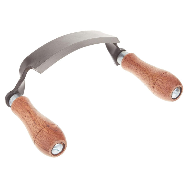 Timber Tuff 5 Inch Ultra Sharp Blade Heavy Duty Steel Curved Draw Shave Tool