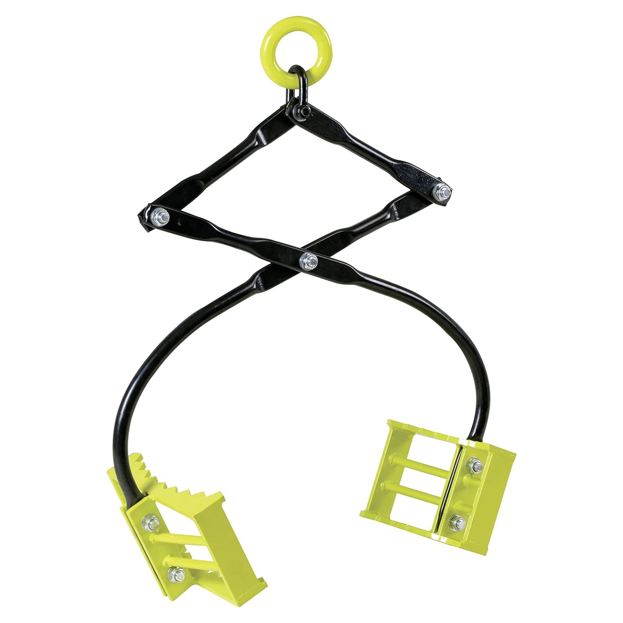Boulder Tuff Powder Coated 1,100 Pound Capacity Rock Boulder Tongs, Green (Used) - VMInnovations