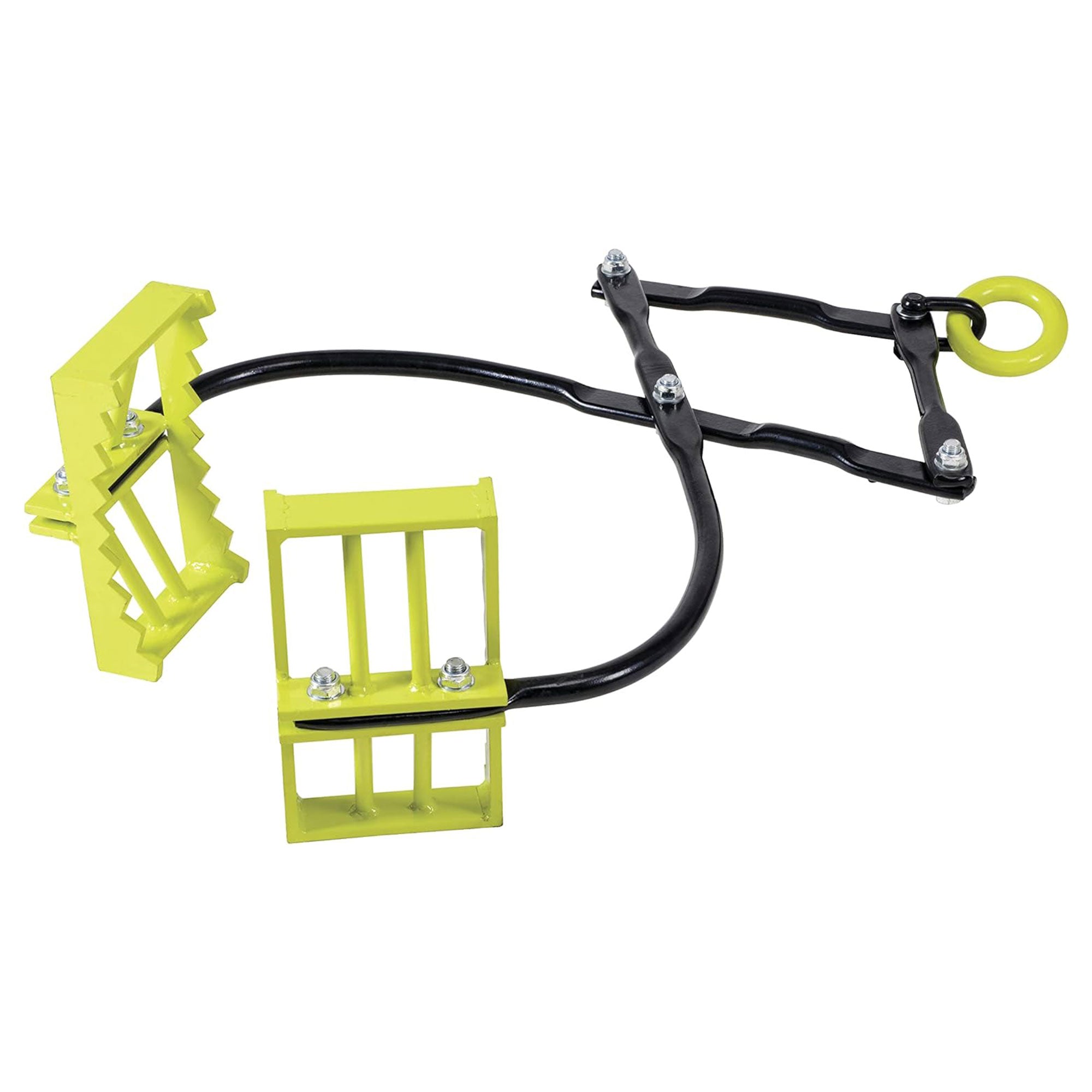 Boulder Tuff Powder Coated 1,100 Pound Capacity Rock Boulder Tongs, Green (Used) - VMInnovations