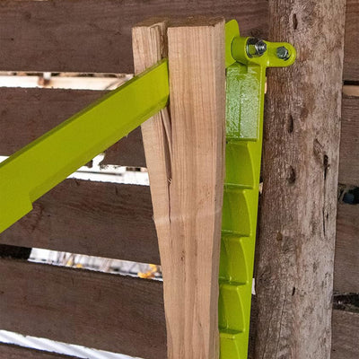Timber Tuff Wall Mounted Cast Iron Splitter with 24 Inch Handle, Green (Used) - VMInnovations