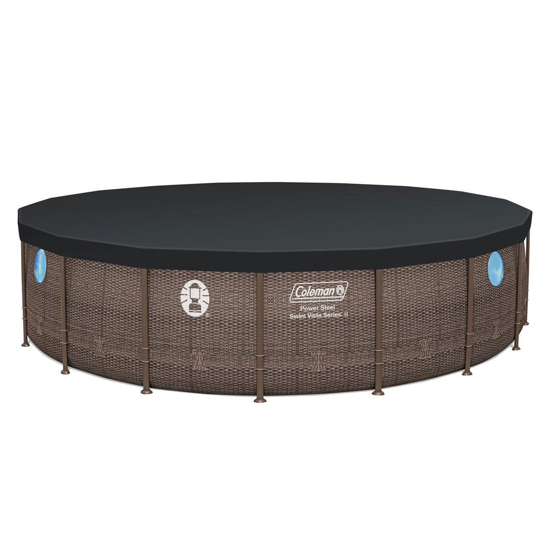 Coleman Power Steel Swim Vista 18' x 48" Above Ground Swimming Pool Set