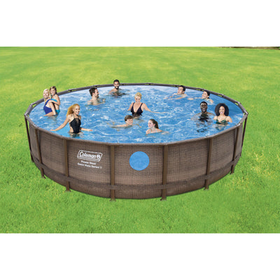 Coleman Power Steel Swim Vista 18' x 48" Above Ground Swimming Pool Set (Used) - VMInnovations