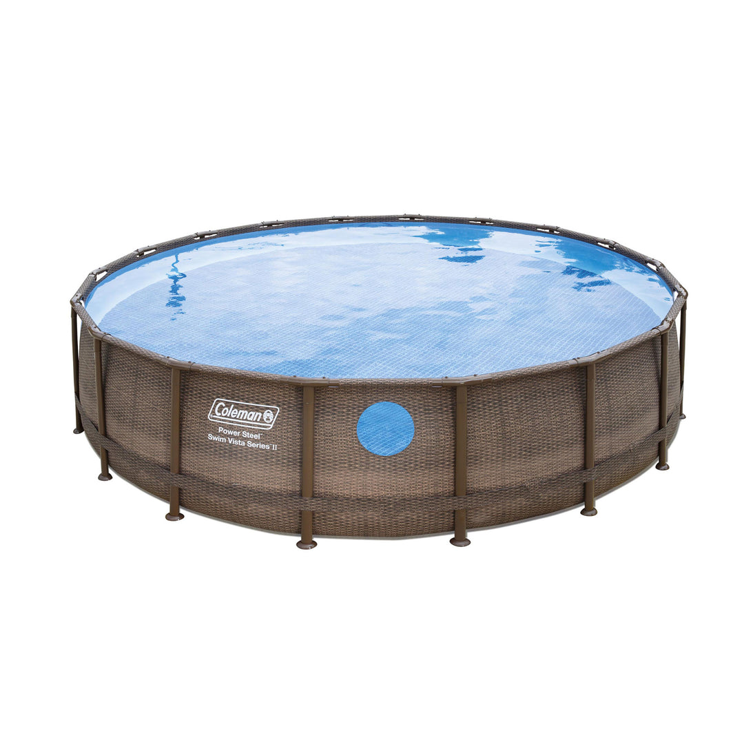 Coleman Power Steel Swim Vista 18' x 48" Swimming Pool Set (Open Box)