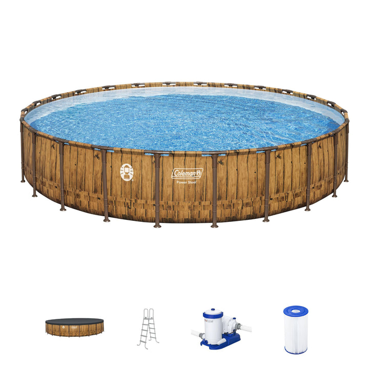 Coleman Power Steel 24'x52" Metal Frame Above Ground Swimming Pool(For Parts) - VMInnovations