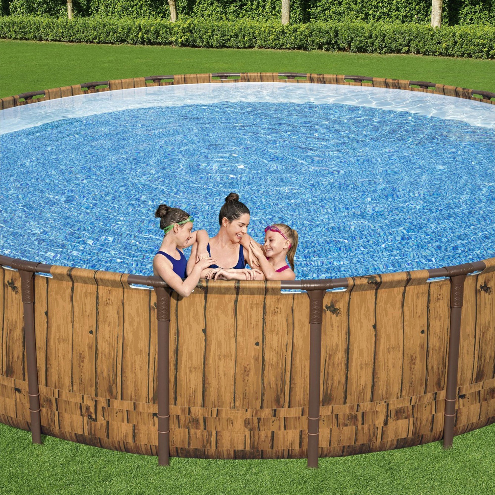 Coleman Power Steel 24' x 52" Metal Frame Above Ground Swimming Pool (Open Box) - VMInnovations