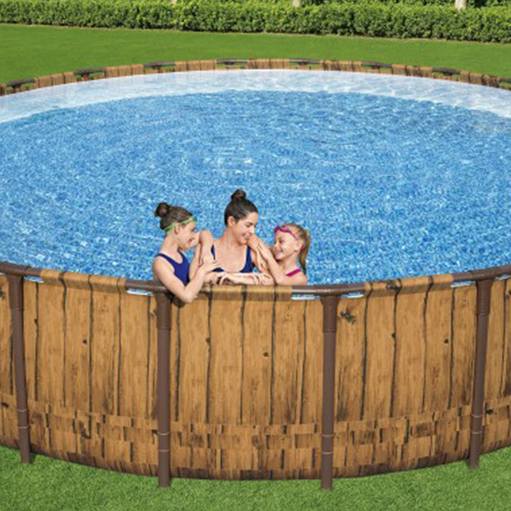 Coleman Power Steel 24' x 52" Metal Frame Above Ground Swimming Pool (Open Box)