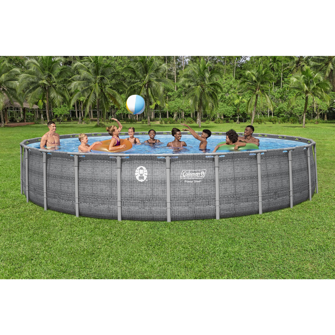 Coleman 26'x52" Power Steel Frame Deluxe Series Swimming Pool Set (Open Box)