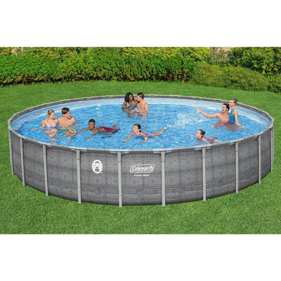 Coleman 26' x 52" Power Steel Frame Deluxe Series Above Ground Swimming Pool Set