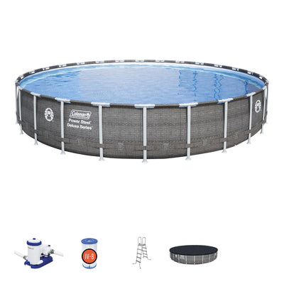Coleman 26'x52" Power Steel Frame Deluxe Series Swimming Pool Set (Open Box)