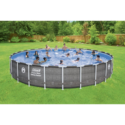 Coleman 26'x52" Power Steel Frame Deluxe Series Swimming Pool Set (Open Box)