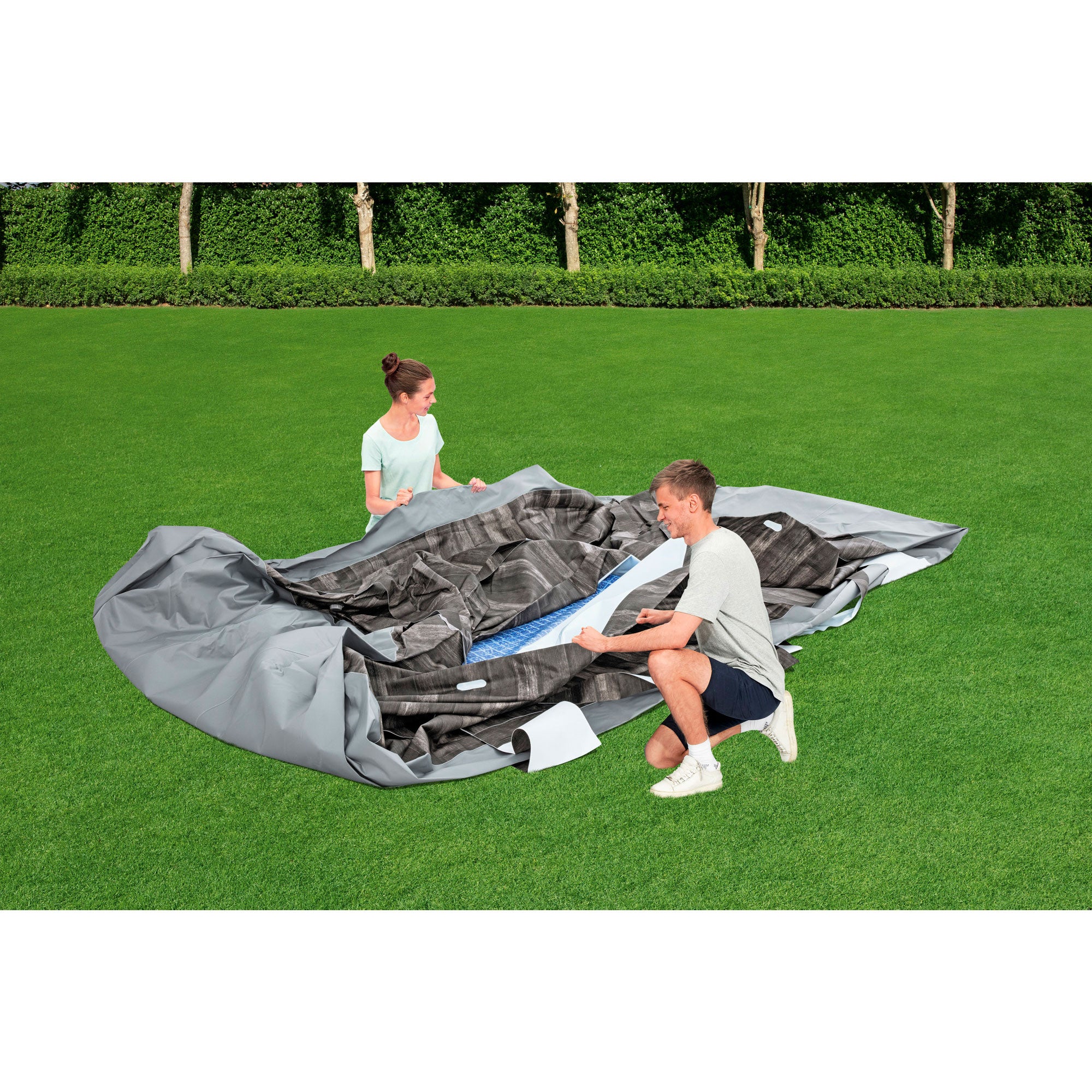 Coleman Power Steel Swim Vista 20' x 48" Above Ground Swimming Pool Set (Used)