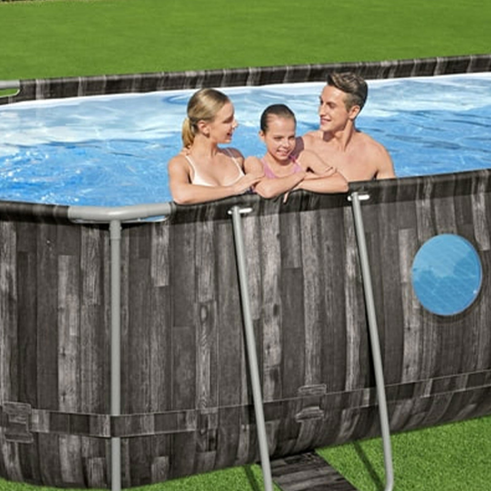 Coleman Power Steel Swim Vista 20' x 48" Round Swimming Pool Set (For Parts) - VMInnovations