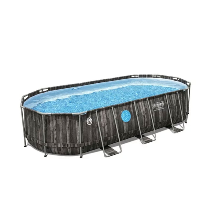 Coleman Power Steel Swim Vista 20' x 48" Round Swimming Pool Set (For Parts)