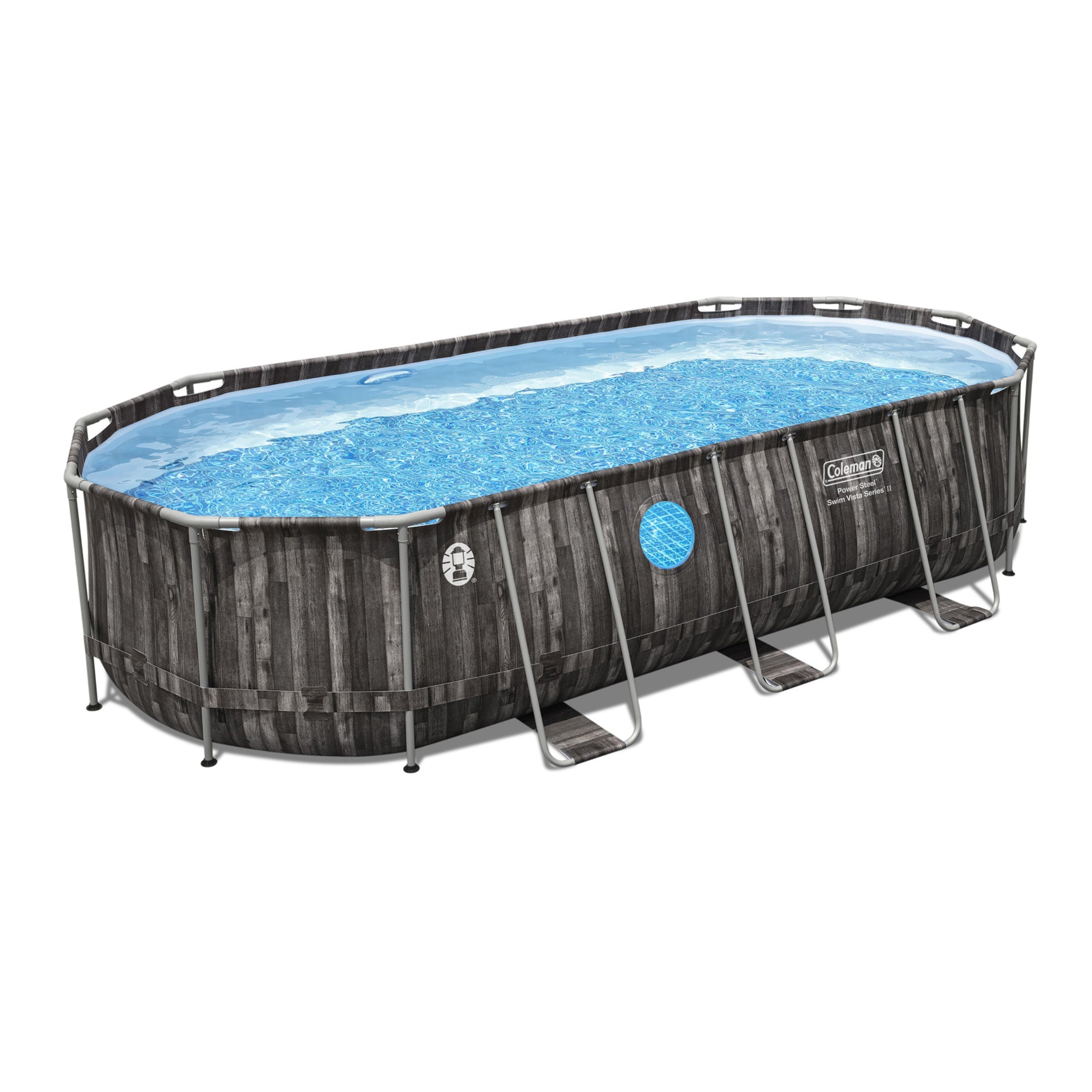 Coleman Power Steel Swim Vista 20' x 48" Round Above Ground Swimming Pool Set
