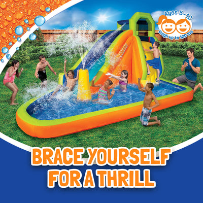 Banzai Water-Spraying Inflatable Pool Water Park Set, Multicolor (Open Box) - VMInnovations