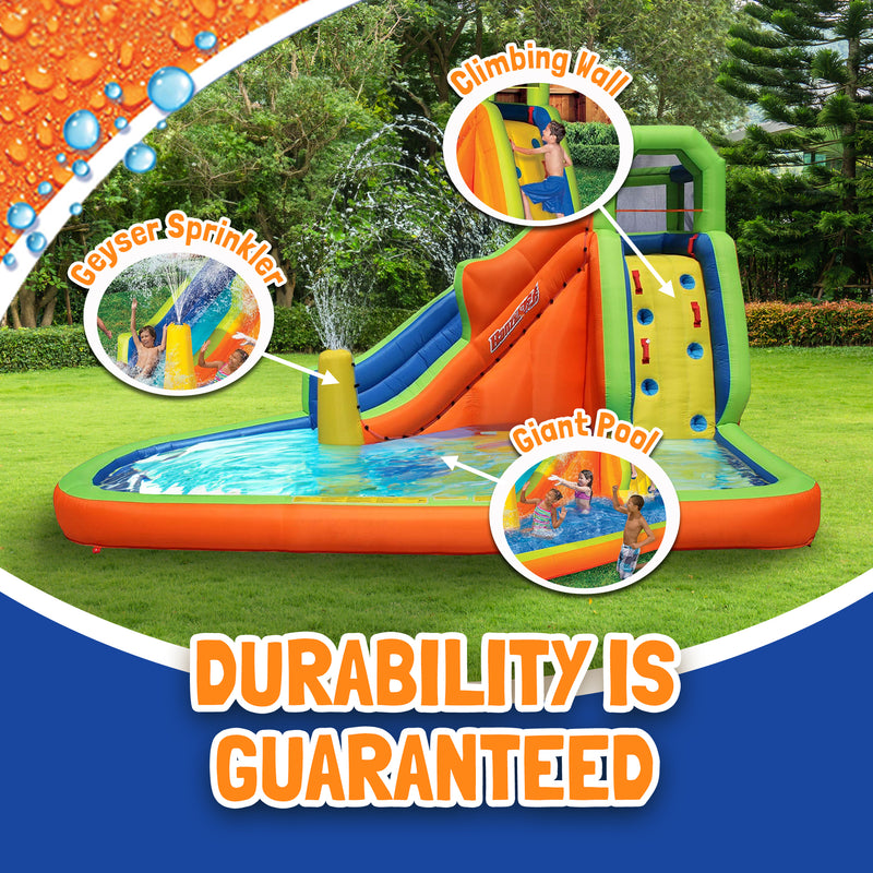 Banzai Gushing Geyser Water-Spraying Inflatable Water Park Set, Multicolor(Used)