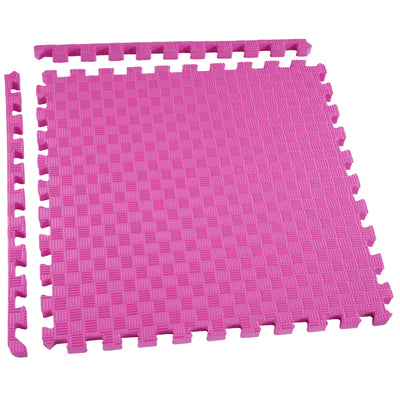 BalanceFrom 24 Sq Ft Interlocking EVA Foam Exercise Mat Tiles, Multi (Open Box)