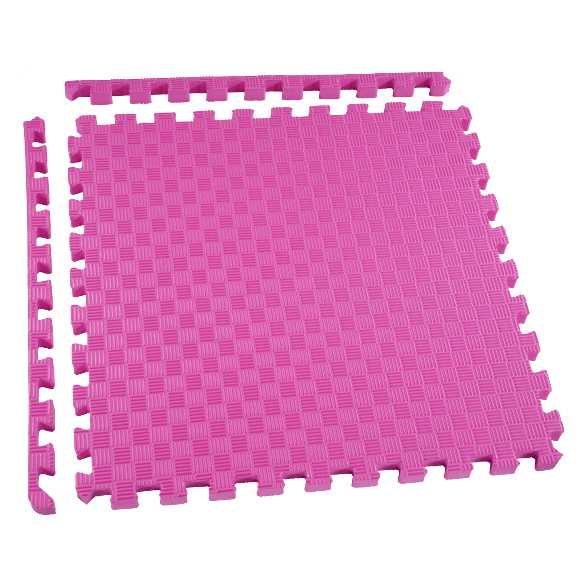 BalanceFrom 72 Sq Ft Interlocking Foam Exercise Mat Tiles, Multicolor (Used)
