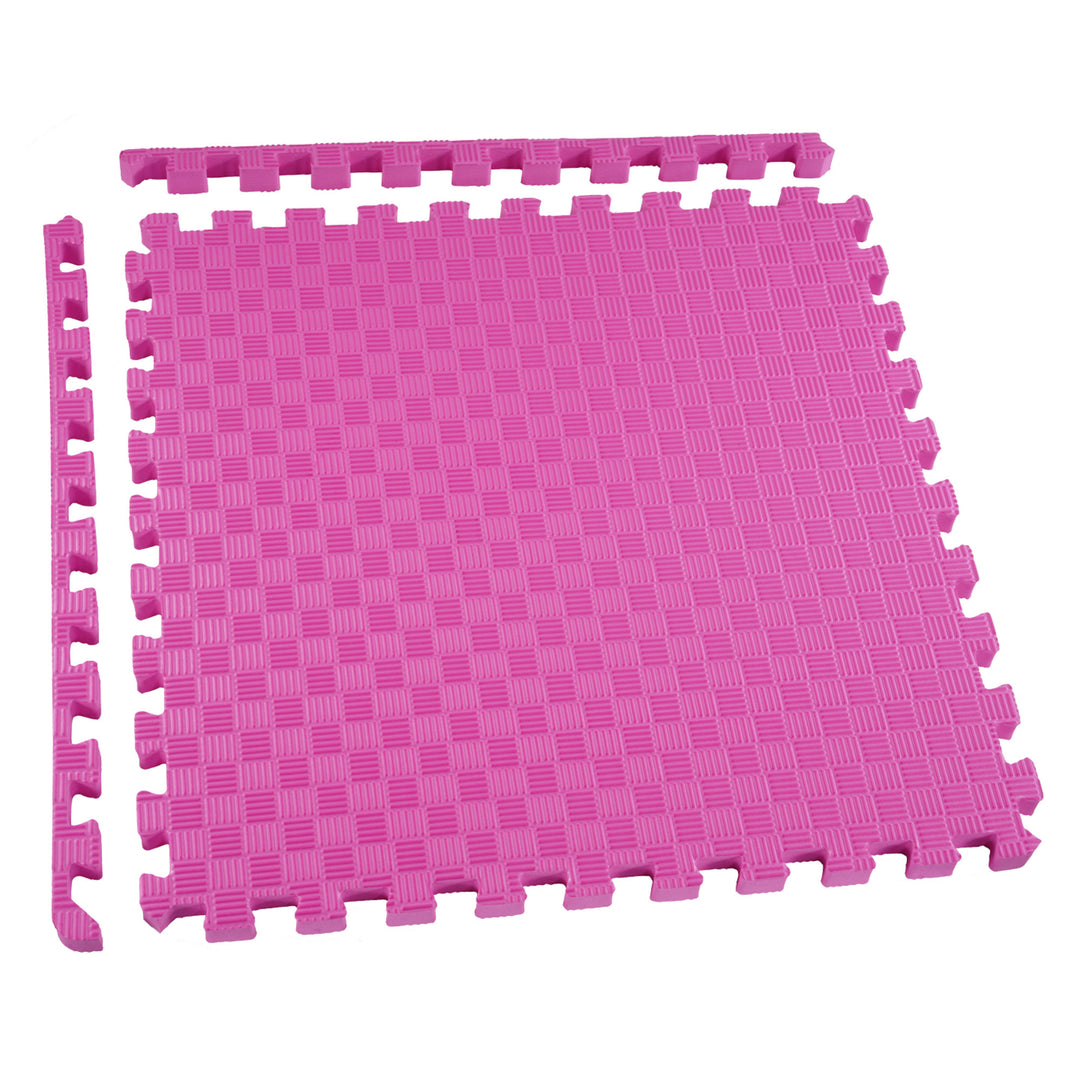 BalanceFrom 72 Sq Ft Interlocking Foam Exercise Mat Tiles, Multicolor (Used) - VMInnovations