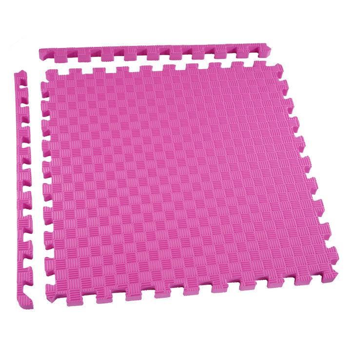 BalanceFrom 72 Sq Ft Interlocking Foam Exercise Mat Tiles, Multicolor (Used) - VMInnovations