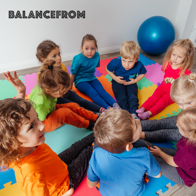 BalanceFrom Fitness 24 Sq Ft Interlocking EVA Foam Exercise Mat Tiles, Multi - VMInnovations