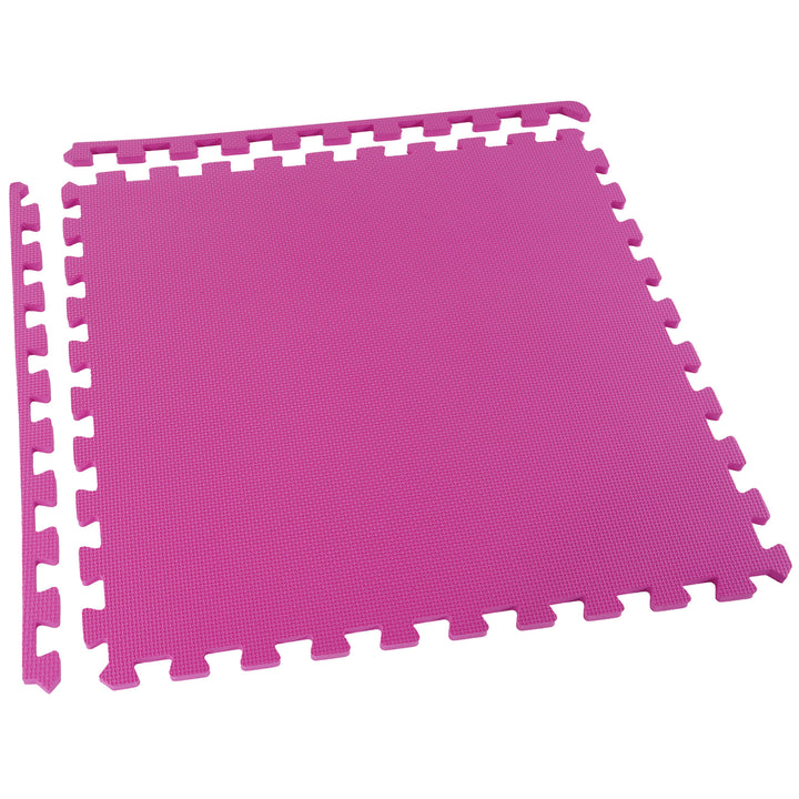 BalanceFrom 24 Sq Ft Interlocking EVA Foam Exercise Mat Tiles, Multi (Open Box)