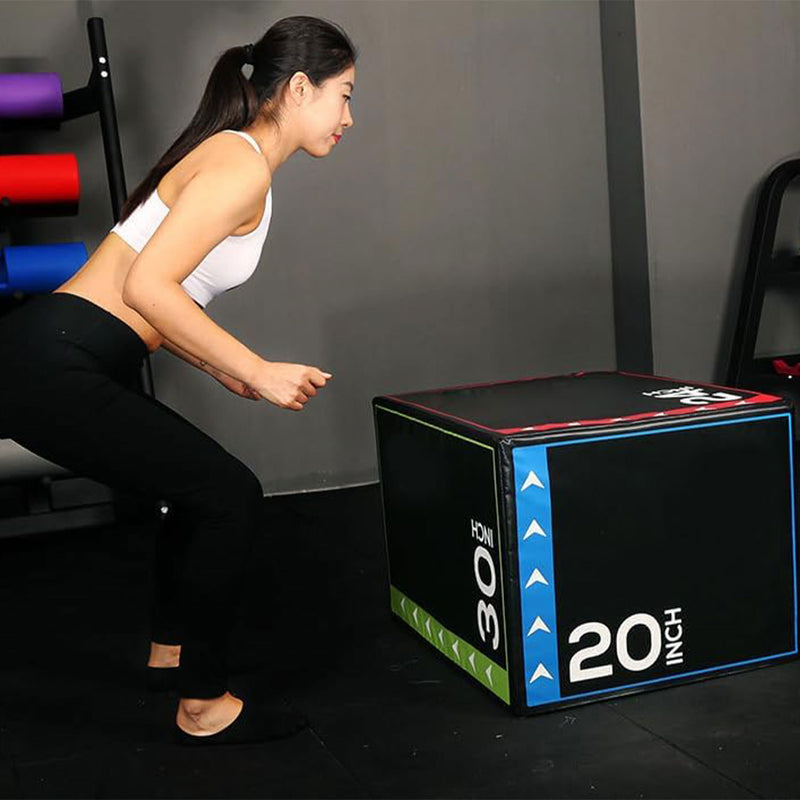 BalanceFrom Fitness 16lb Versatile 3 in 1 Plyometric Jumping Exercise Box (Used)