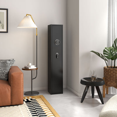 AOBABO 3-Rifle Gun Safe w/Keypad Lock, Security Cabinet Long Safes Guns (Used) - VMInnovations