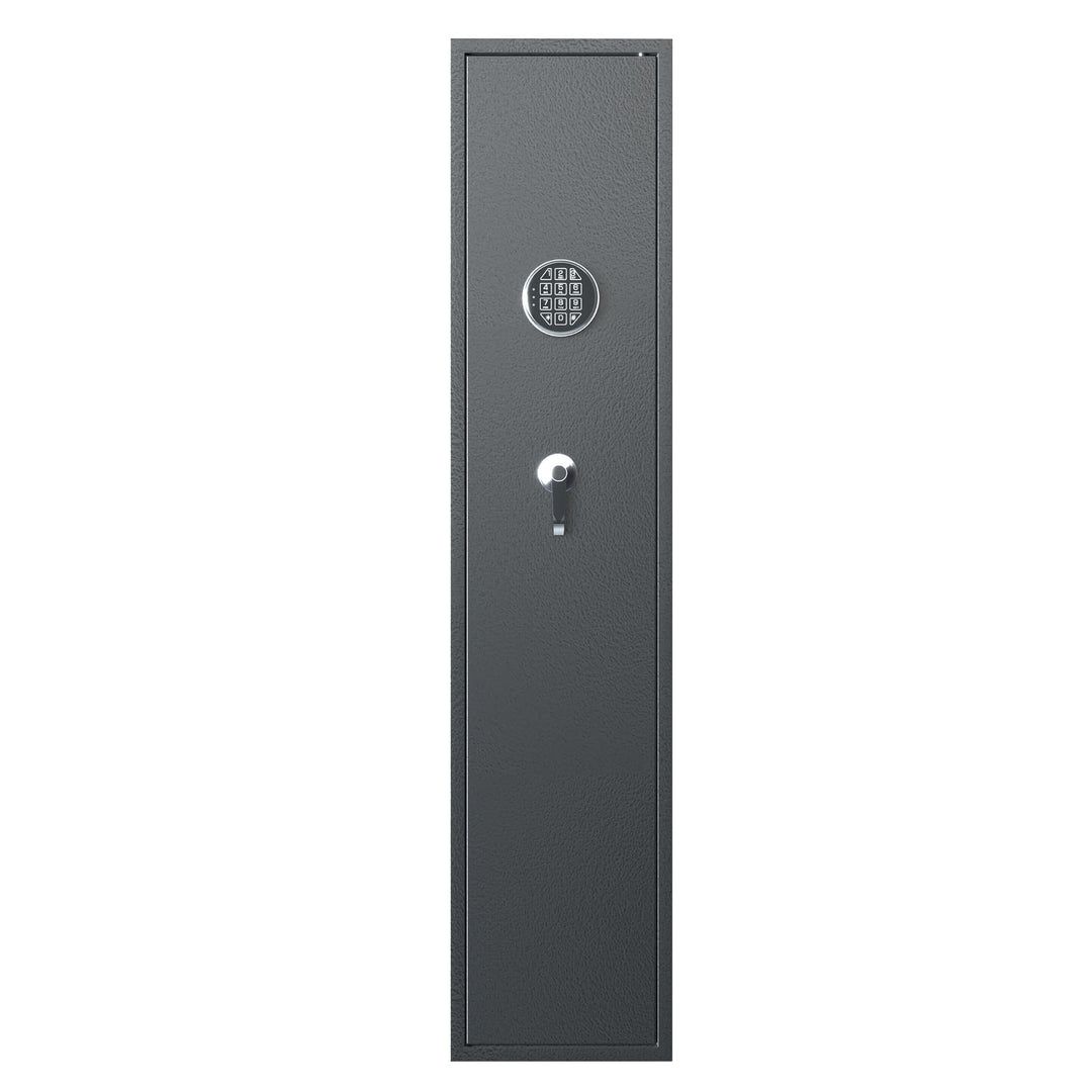 AOBABO 5-Rifle Gun Safe w/ Keypad Lock, Security Cabinet Long Gun Cabinet (Used)