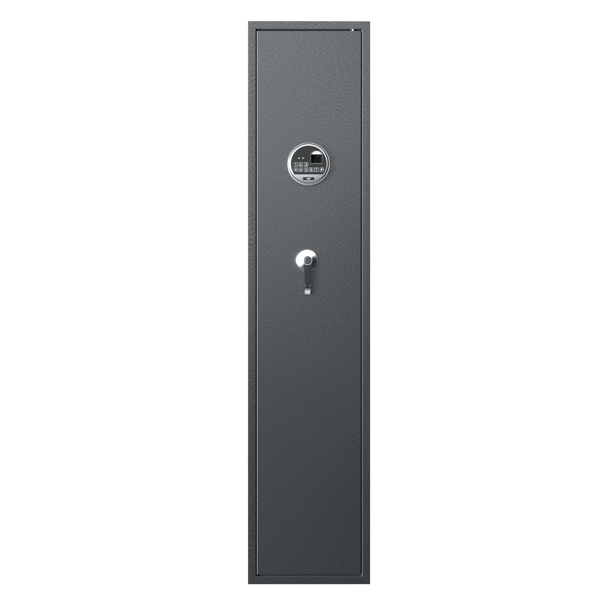 AOBABO 5-Rifle Gun Safe w/Keypad Lock, Security Cabinet Long Safes Gun Cabinet - VMInnovations