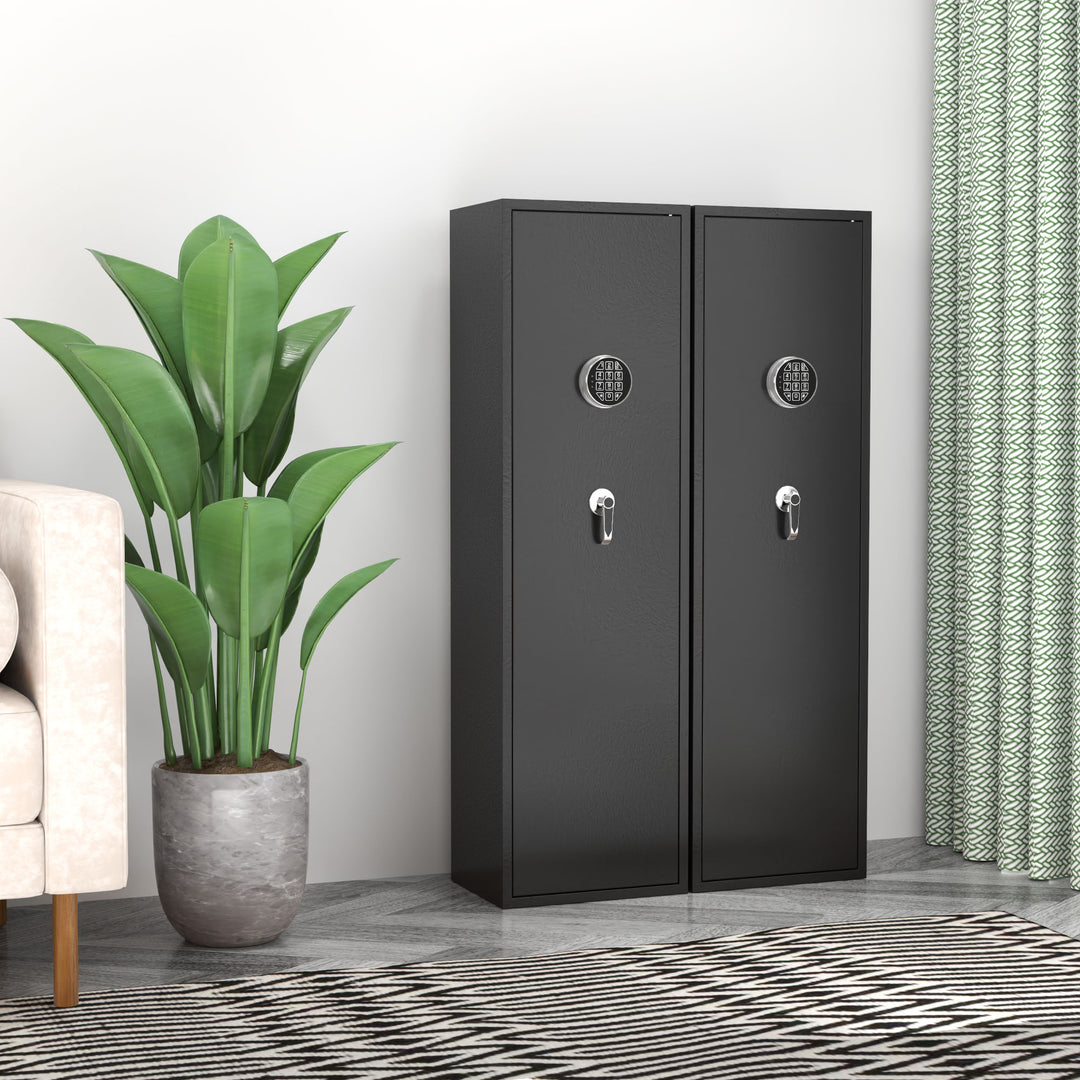 AOBABO 8-Rifle Gun Safe w/Keypad Lock, Security Long Safes Gun Cabinet (Used) - VMInnovations