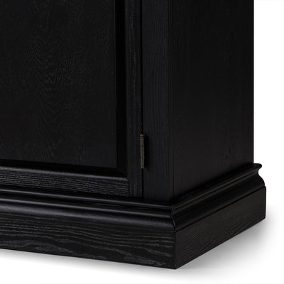 Maven Lane Theo Traditional Wooden Sideboard in Antiqued Black Finish (Open Box) - VMInnovations