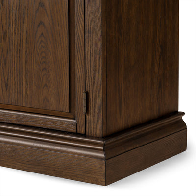 Maven Lane Theo Traditional Wooden Sideboard in Antiqued Brown Finish(For Parts) - VMInnovations