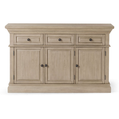 Maven Lane Theo Traditional Wooden Sideboard in Antiqued Grey Finish