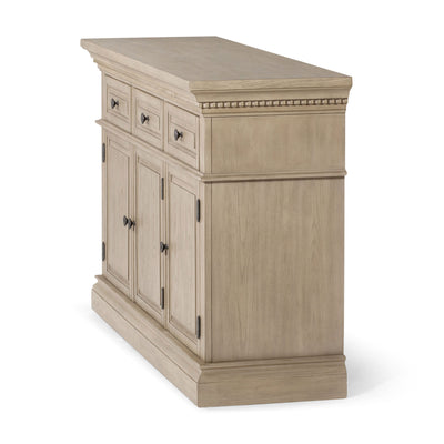 Maven Lane Theo Traditional Wooden Sideboard in Antiqued Grey Finish
