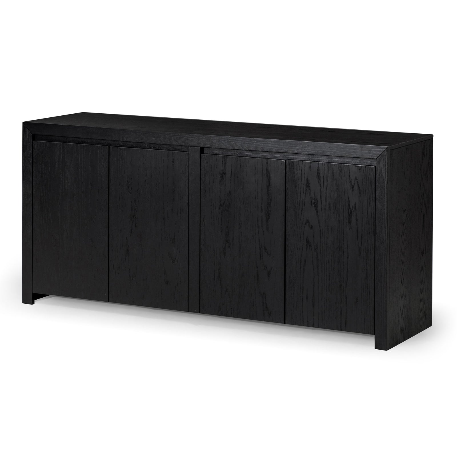 Maven Lane Iris Contemporary Wooden Sideboard in Refined Black Finish - VMInnovations