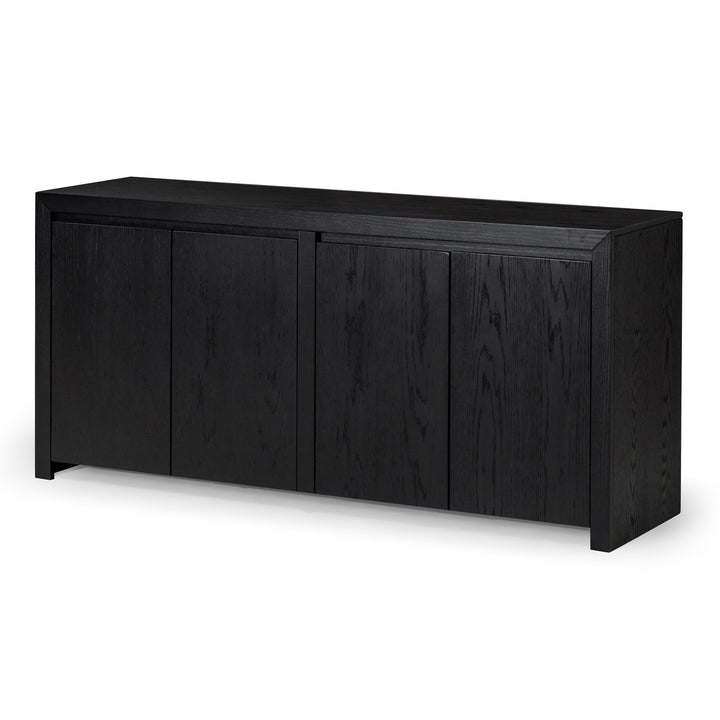 Maven Lane Iris Contemporary Wooden Sideboard in Refined Black Finish (Used) - VMInnovations