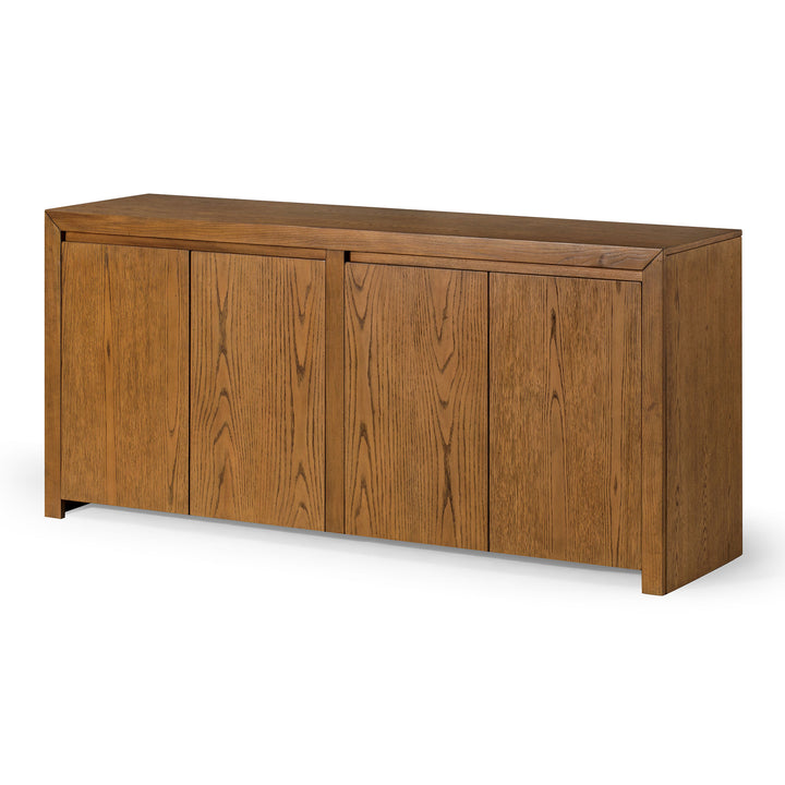 Maven Lane Iris Contemporary Wooden Sideboard in Refined Brown Finish (Open Box)