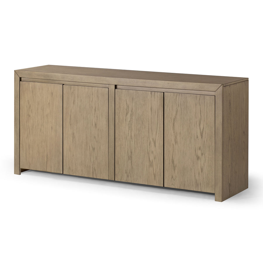 Maven Lane Iris Contemporary Wooden Sideboard in Refined Grey Finish (Used) - VMInnovations