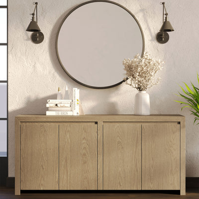 Maven Lane Iris Contemporary Wooden Sideboard in Refined Grey Finish (For Parts) - VMInnovations
