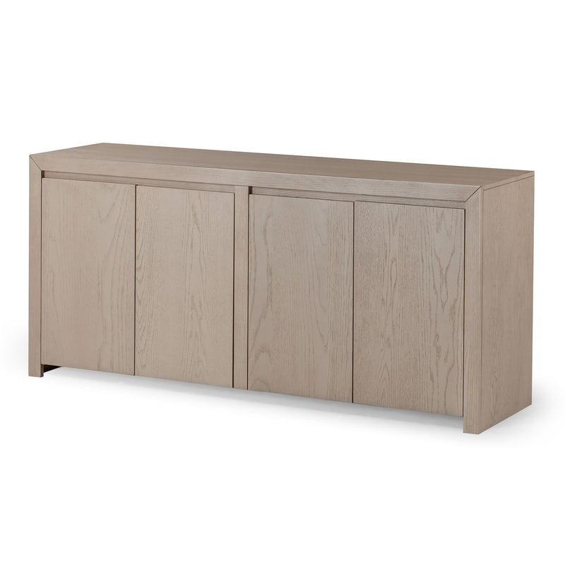 Maven Lane Iris Contemporary Wooden Sideboard in Refined White Finish