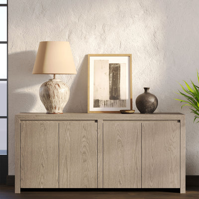 Maven Lane Iris Contemporary Wooden Sideboard in Refined White Finish(For Parts)