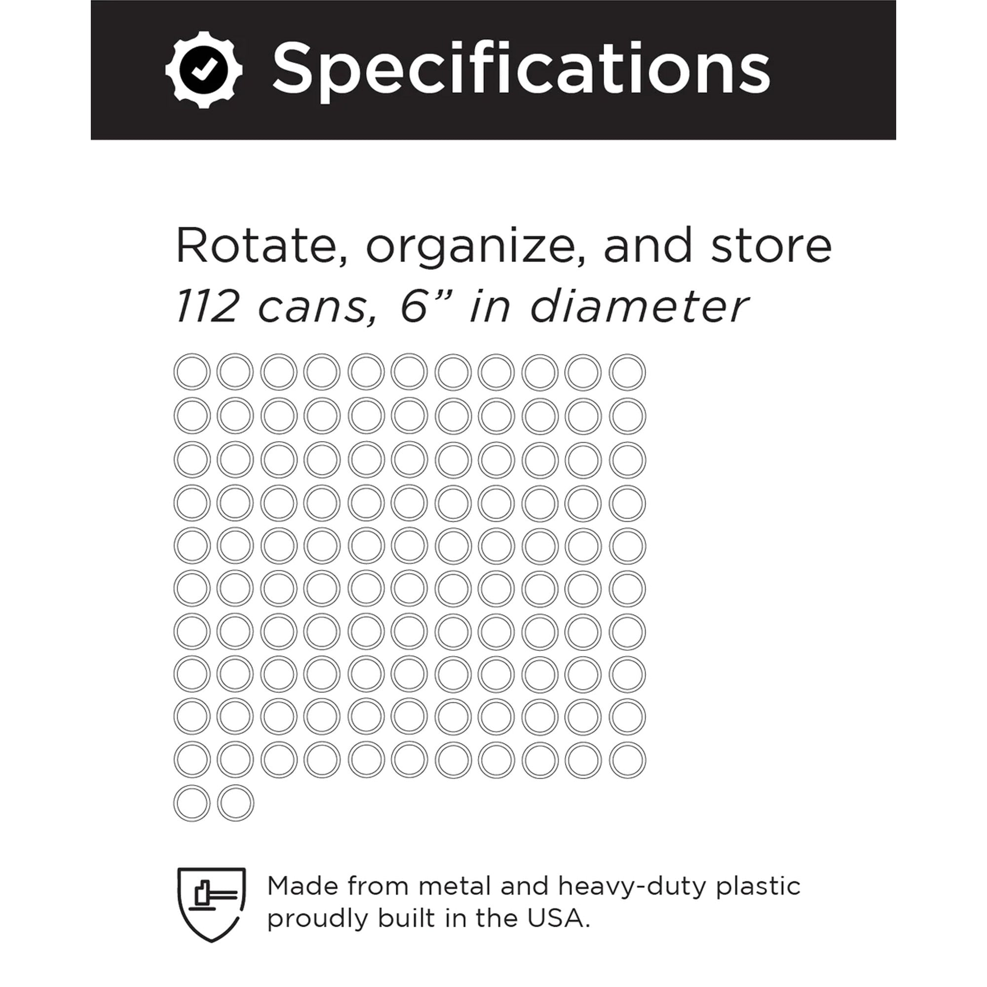 Shelf Reliance Maximizer Small Can Rotation Organizer Supports Up To 390 Cans - VMInnovations
