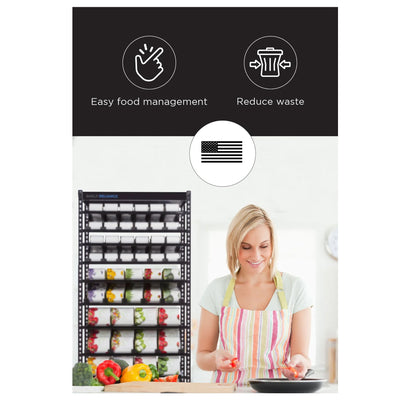 Shelf Reliance Maximizer Small Can Rotation Organizer Supports Up To 390 Cans - VMInnovations