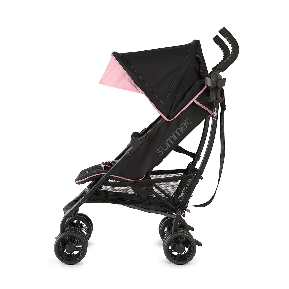 Summer Infant 3Dlite+ One-Hand Adjustable Stroller Pink/Black (Open Box)