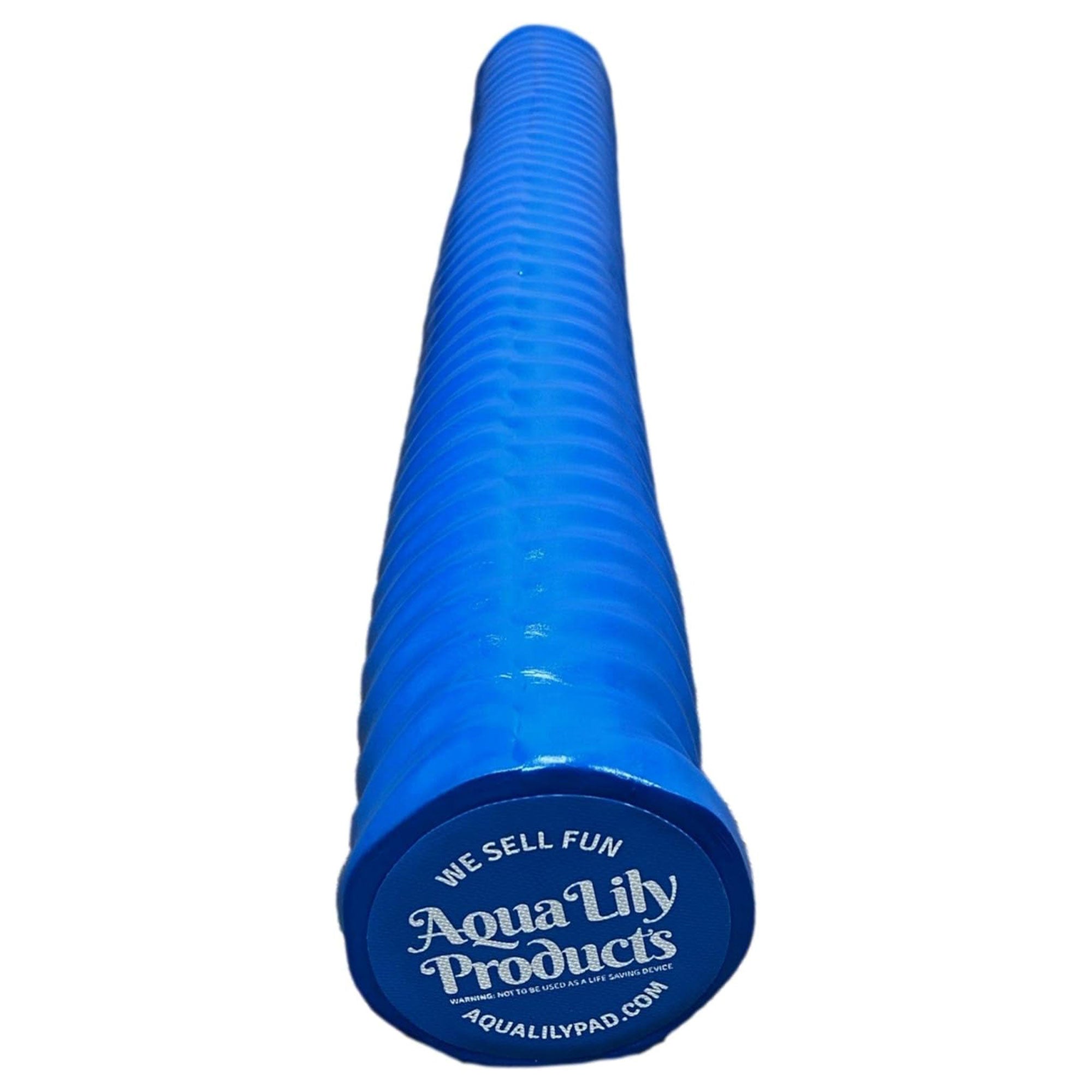 Aqua Lily Pad Durable Buoyant Soft Vinyl Foam Swimming Pool Noodle Float, Blue - VMInnovations